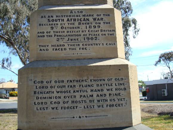 Boer War Monument   Kardinia Park   No 7
