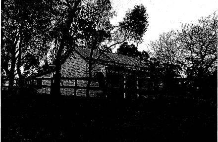 English Oaks and farm house