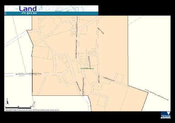 73478 Costerfield Town map