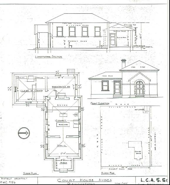Avoca Court House plan