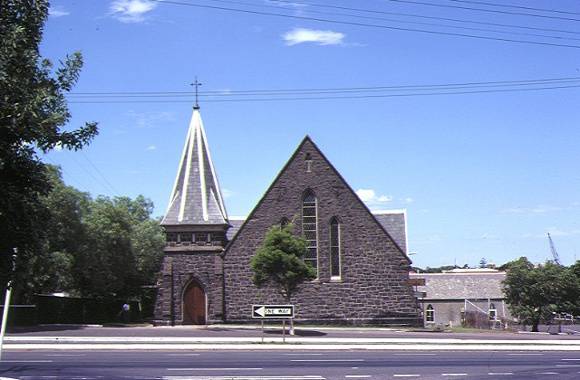 1 church of christ trinity church la trobe terrace geelong front view jan1981