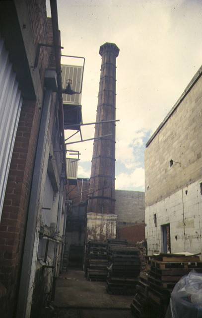 1 former australian licorice factory chimney & fire tunnel remains victoria street brunswick chimney view