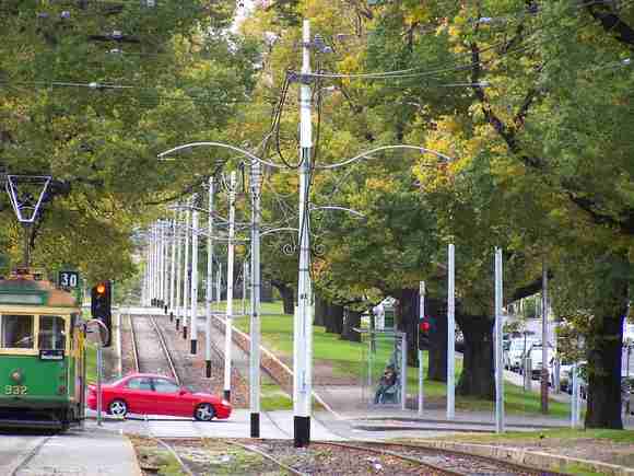 Tramway Poles - Victoria Parade