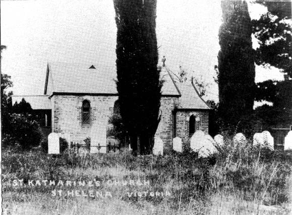 247 - St Margarets Anglican Church Eltham 16 - St Katherine's Church at St. Helena (ELHPC No. 900) - Shire of Eltham Heritage Study 1992