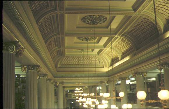 state library of victoria & national museum complex queens hall interior feb1998