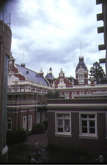 1888 building university of melbourne parkville rear view mar1985