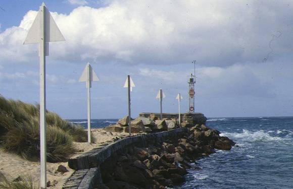 new works lakes entrance view of barrier