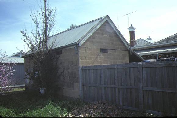 1 police station & old lock up main street bacchus marsh rear view sep1984