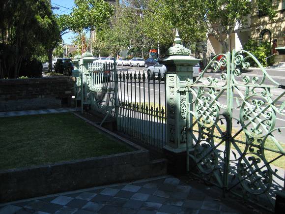Palisade iron fence