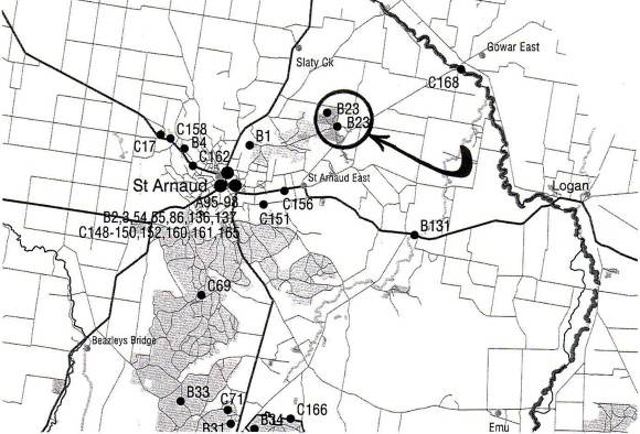 SD 094 - Gowar and Sally's Gully Mines, off L.Brays Road & Chandlers Road, ST ARNAUD