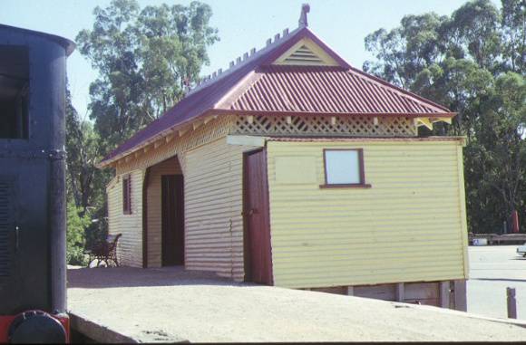 1 tram station koondrook tram station side view jan1990