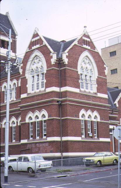 melbourne college of printing & graphic arts queensberry street north melbourne corner view mar1985