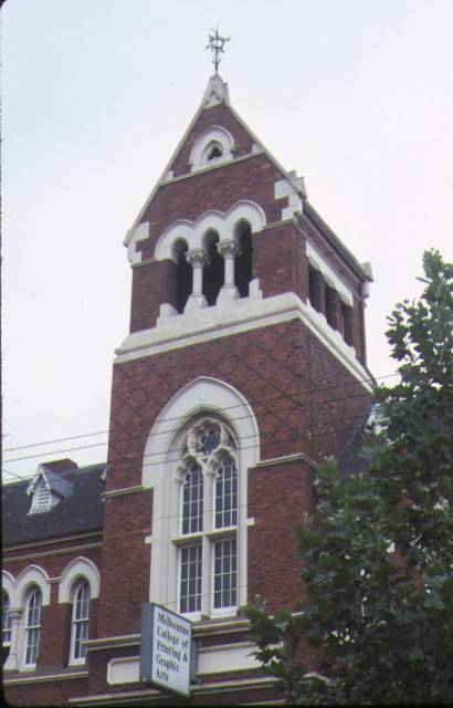 melbourne college of printing & graphic arts queensberry street north melbourne tower mar1985