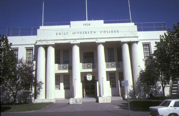 1 emily mcpherson college russell street melbourne front view mar1985