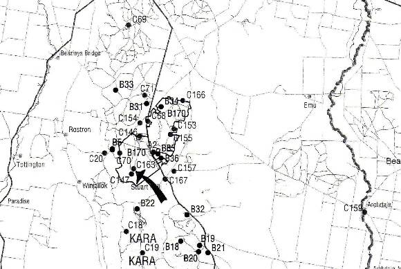 SM 35 - Wattle Flat Alluvial Diggings and Water Race, Stuart Mill district, STUART MILL
