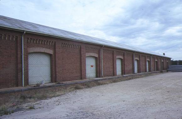 castlemaine railway station complex kennedy street castlemaine railshed side view