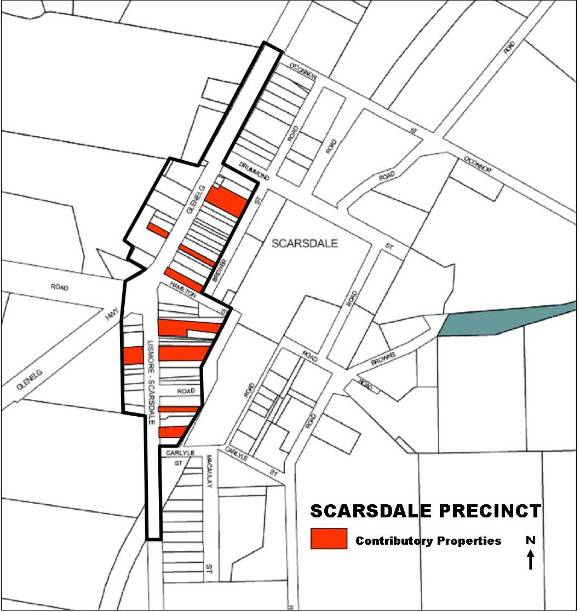 Scarsdale Heritage Precinct Map 