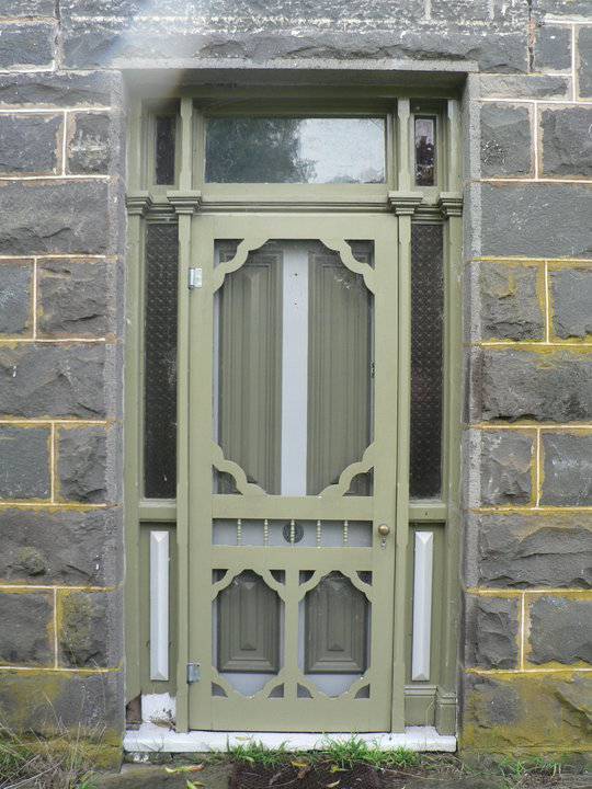 Gowan Brae, 1038 Bridge Road Teesdale, detail of front door
