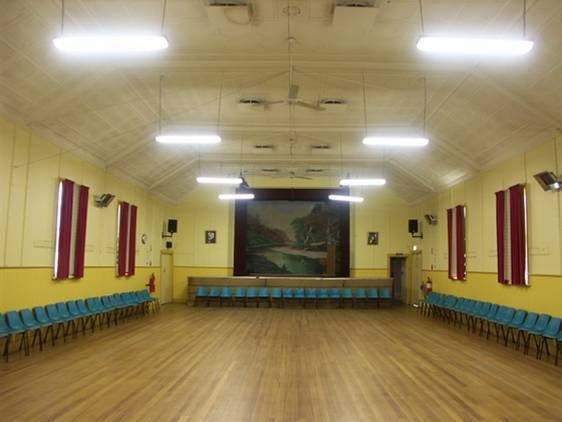 Globe Theatre Winchelsea interior of auditorium 2009