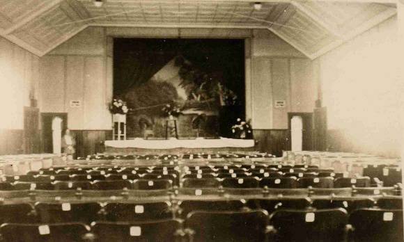 Globe Theatre Winchelsea interior of auditorium 1928