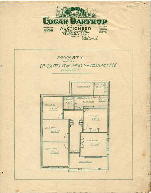 Figure 2.25: Ideal Homes Exhibition  Floor Plan for the Lake House, 518 Wendouree Parade. - Ballarat Heritage Precincts Study, 2006
