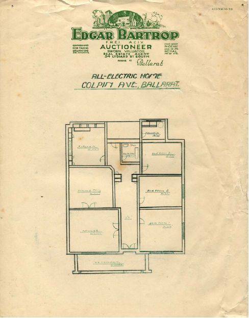 Figure 2.29: Ideal Homes Exhibition  Floor Plan for the Lake House, 518 Wendouree Parade. - Ballarat Heritage Precincts Study, 2006