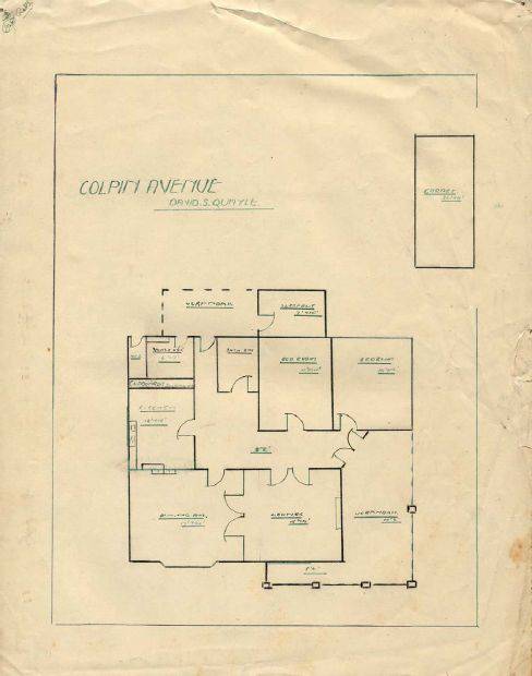 Figure 2.37: Ideal Homes Exhibition  Floor Plan for the Gas Feature Home, 8 Colpin Avenue. - Ballarat Heritage Precincts Study, 2006