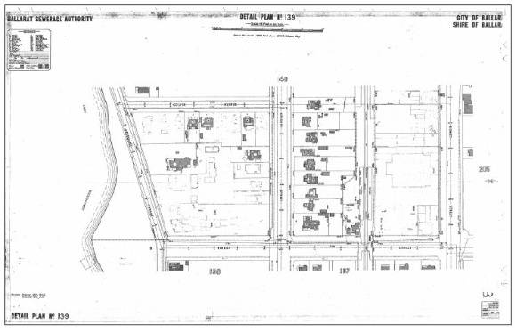 Figure 2.45: Ballarat Sewerage Authority Plan, 1948. - Ballarat Heritage Precincts Study, 2006