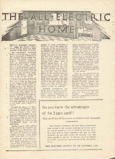 Ideal Homes Exhibition Booklet 1933, p.4. - 