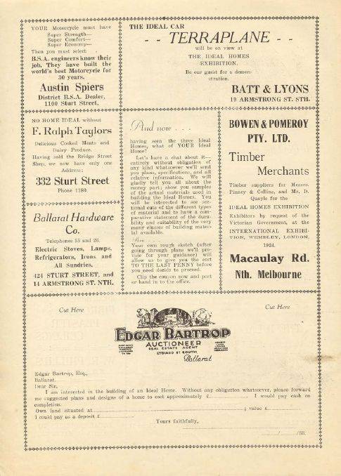 Ideal Homes Exhibition Booklet 1933, p.19. - 