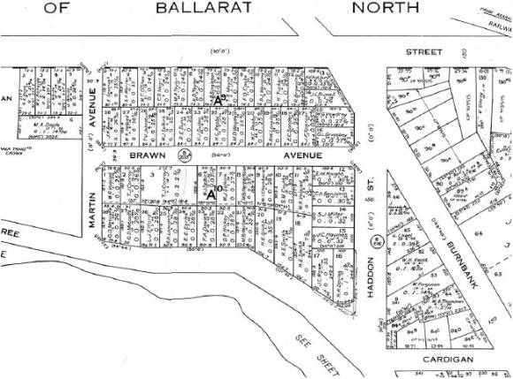 Figure 2.13: Portion of map, Township of Ballarat, Sheet 2, 1964. - Ballarat Heritage Precincts Study, 2006