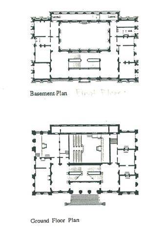 Bendigo Law Courts historic drawings