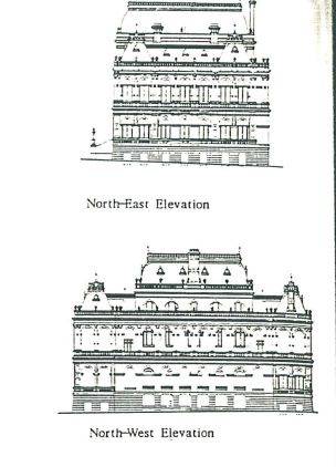 Bendigo Law Courts historic drawings