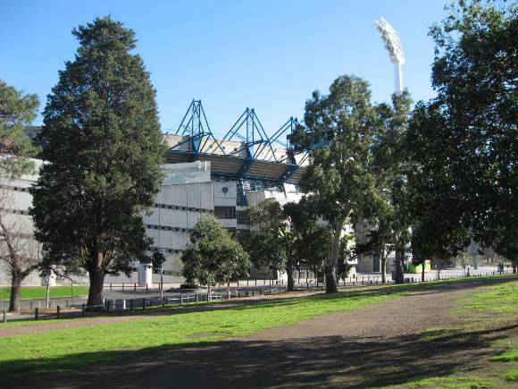 Yarra Park view towards MCG. July 2009