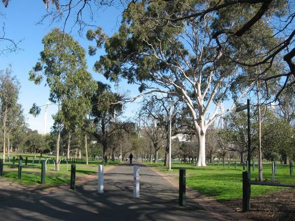 Yarra Park view from north east corner. July 2009