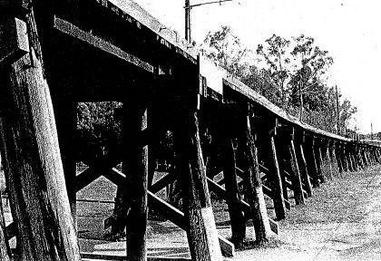 Railway Timber Trestle Bridge, Panther Place
