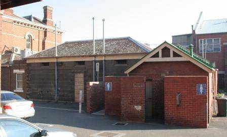 Richmond Police Station - bluestone police cells at the rear