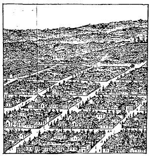 Former Myer Woollen Mill02 - Aerial view of Ballarat showing mill - Ballarat Conservation Study, 1978