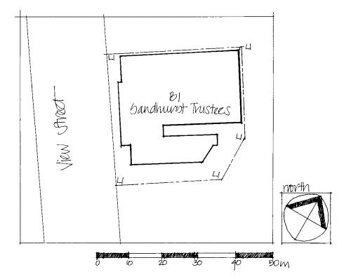 sandhurst trustees former post & telegraph office bendigo plan
