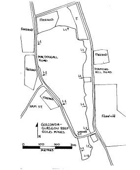 golconda glasgow reef golden gully battery plan