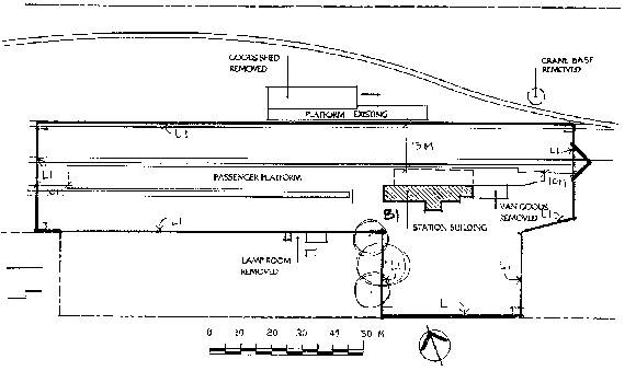 terang railway station plan