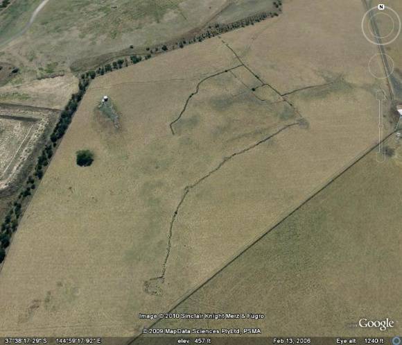 Clonard aerial of sheepyards