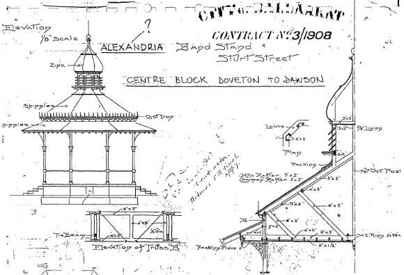 Queen Alexandra Bandstand Film 8 / Frame 5 - Ballarat Conservation Study, 1978