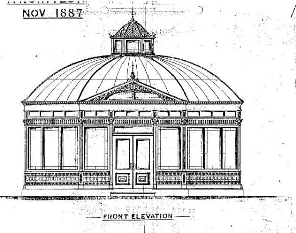 Statuary Pavilion - Front elevation -  Ballarat Conservation Study, 1978