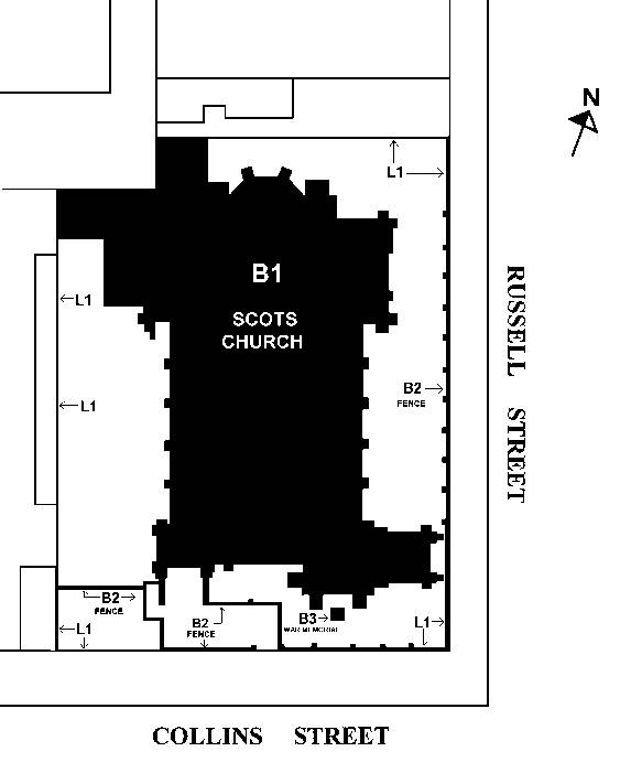 scots church and fence plan