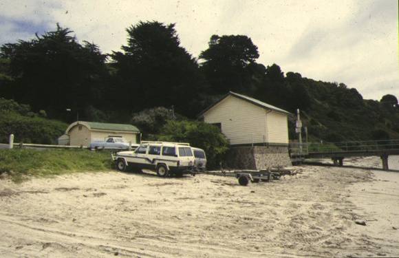 1 former jetty cargo shed flinders foreshore flinders view of sheds