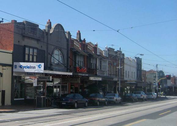 Malvern Road looking east from Cressy Street